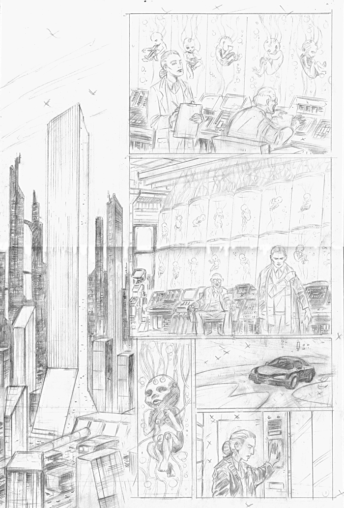 Lápis da página 1 de "The Experiment"