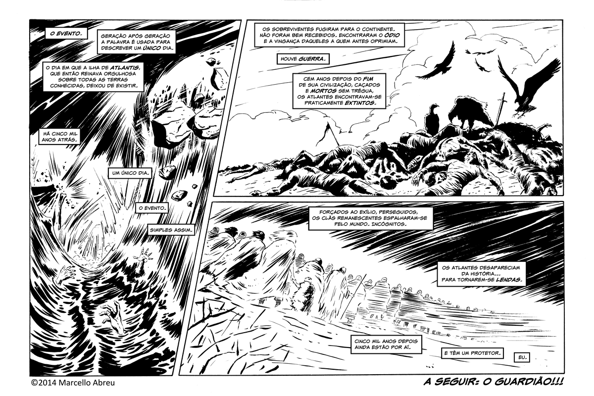 Pagina 1 da webcomic ATLANTE